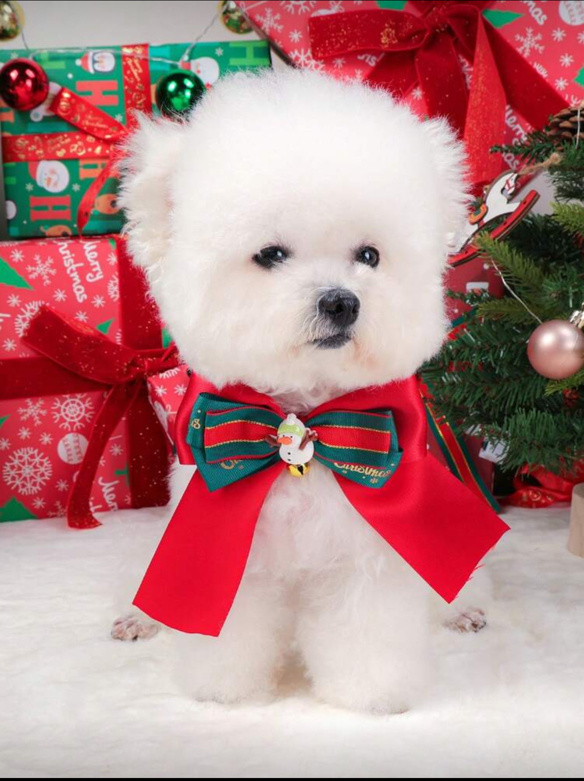 Nœud papillon Bonhomme de neige